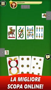 Screenshot 1 di 8 di Scopa Online - Gioco di Carte