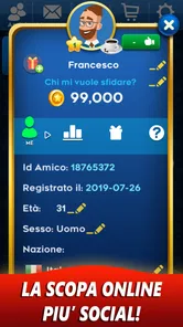 Screenshot 3 di 8 di Scopa Online - Gioco di Carte