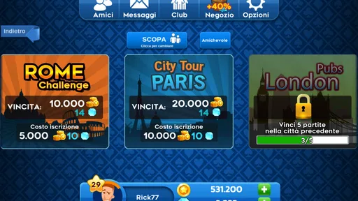 Screenshot 6 di 8 di Scopa Online - Gioco di Carte