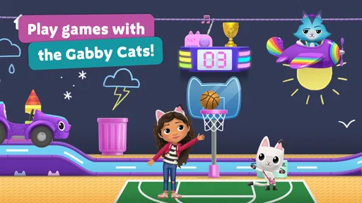 Screenshot 2 di 8 di Gabbys Dollhouse: Cat Games