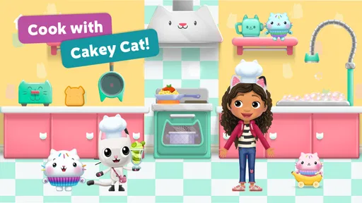 Screenshot 3 di 8 di Gabbys Dollhouse: Cat Games