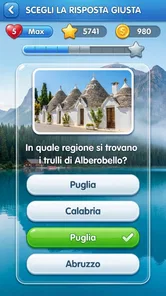 Screenshot 4 di 8 di Triviascapes: Quiz & test QI