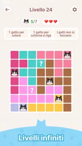 Screenshot 6 di 8 di Meowdoku: Rompicapi logici