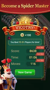 Screenshot 5 di 5 di Solitario Spider Retrò